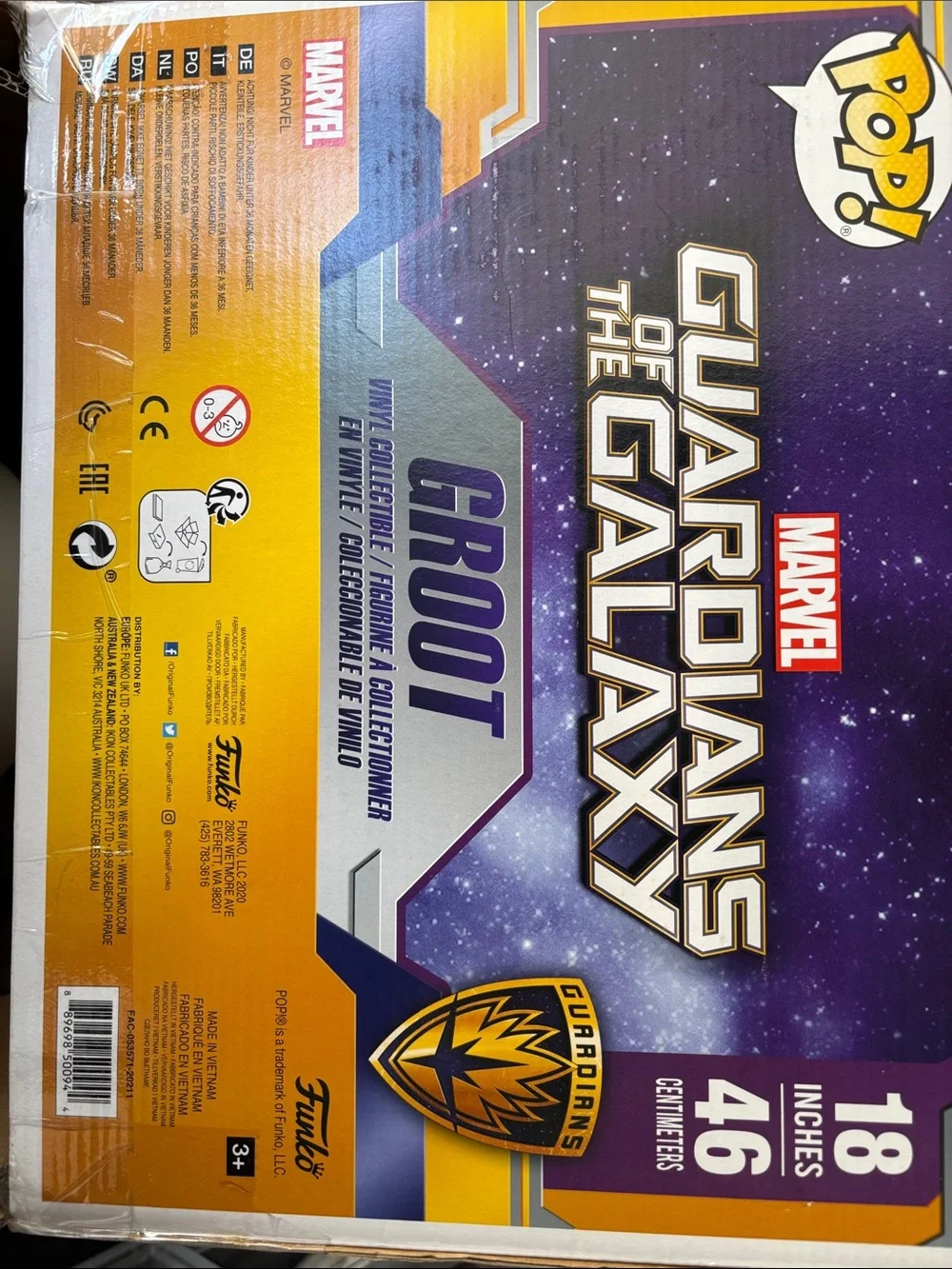 Funko Guardians of the Galaxy Groot POP! Figure — Brown & Green 18 inches tall
